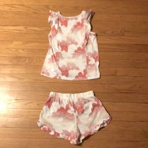 Gap Girls Leaf Graphic Two Piece Pajamas